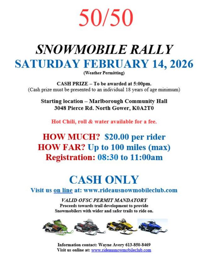 2026 Snowmobile Rally
